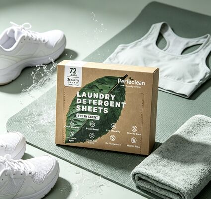 Good price Plant Based Biodegradable Laundry Detergent Sheets Lightweight Compact for Easy Packing online