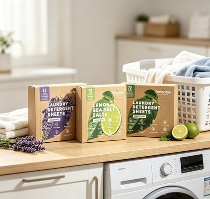 Buen precio Hojas de detergente para ropa hipoalergénico biodegradable a base de plantas para piel sensible y lavado respetuoso con el medio ambiente online