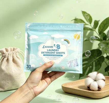 Good price Eco-Friendly Laundry Detergent Sheets with Customizable Fragrance for Deep Stain Removal online