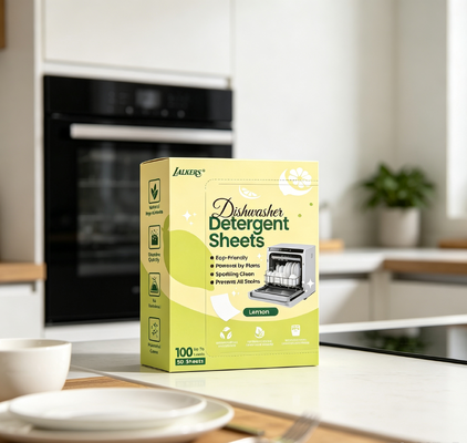 Good price Sustainable Dishwasher Sheets with Low Foam Design Fully Dissolve Plant Based Surfactant online