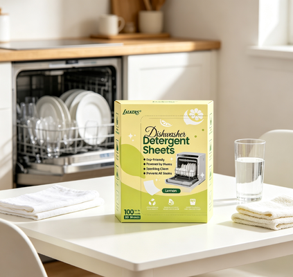 Good price Portable Eco Dishwashing Sheets with Plant Based Surfactant One Sheet Per Wash Biodegradable for Daily Cleaning online