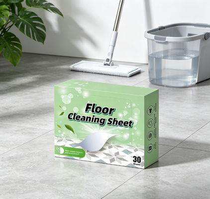 Biodegradable Kid and Pet Friendly Floor Cleaning Sheet with Concentrated Formula for All Hard Floors