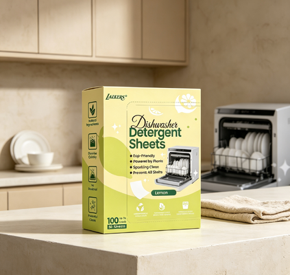 Biodegradable Plastic Free Dishwashing Sheets Safe For Baby And Family Tableware
