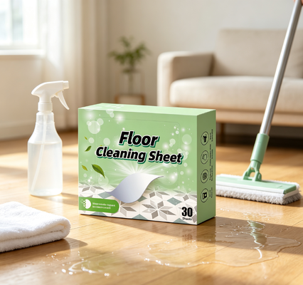 Eco Friendly Biodegradable Floor Cleaning Sheet and Mopping Sheet Powerful Grease and Grime Cleaner Safe