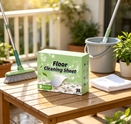 11x14cm Per Strip Floor Cleaning Tablets with Above 55% Active Ingredient and Plant Based Surfactant Mopping Cleaner Strips