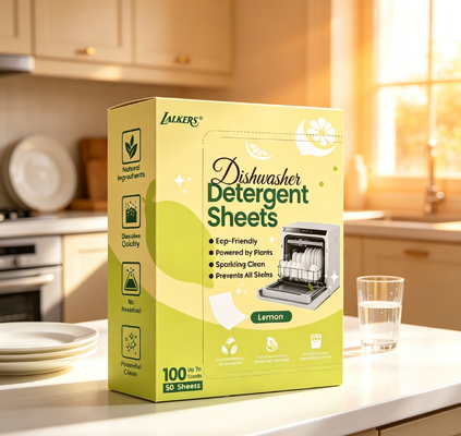 Lightweight Compact Dishwashing Sheets Easy Storage Ideal for Home RV and Travel Use Dishwasher Detergent Strips