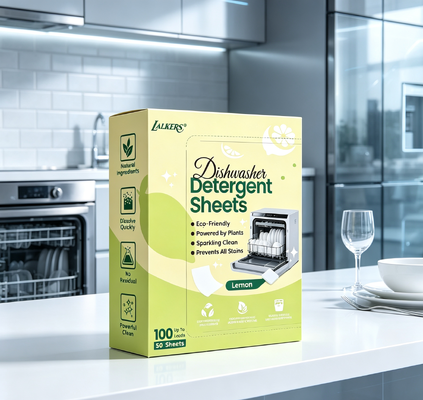 Plastic Free Non Toxic Gentle Formula Dishwashing Sheets and Dishwasher Detergent Strips for Safe Baby Dishware Cleaning